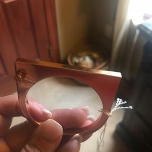 Miansai flat cuff rose gold silver bracelet